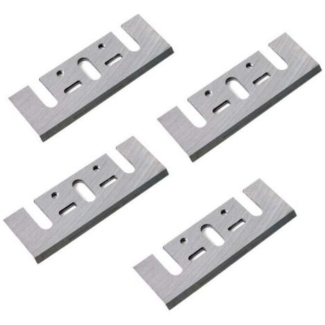 Lames de rabot en 4 pièces de 3-1/4 pouces, adaptées aux raboteuses électriques, fabriquées en acier rapide, compatibles avec les modèles Hitachi, Ryobi et Makita 1900B. (1/4)