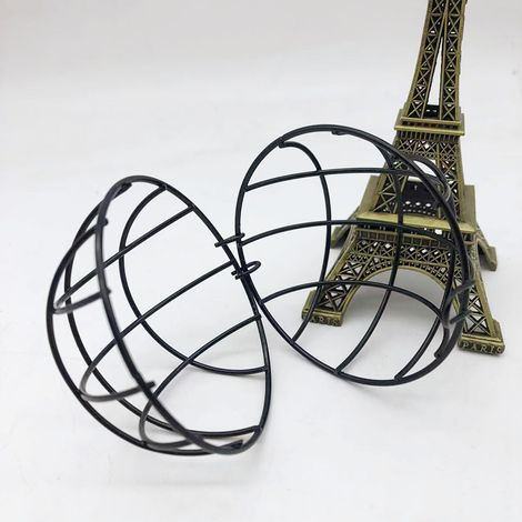 Boule squelette mangeoire pour oiseaux - Noir, 7cm de diamètre, 4pcs (1/4)