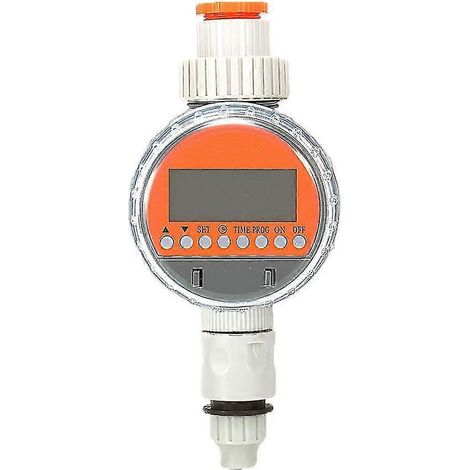 Minuteur d'arrosage automatique à bille avec affichage LCD pour vanne à bille - Contrôleur électronique d'irrigation pour jardin et maison (1/3)
