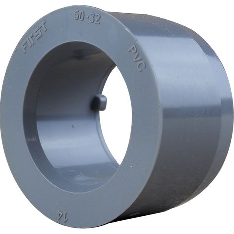 Réduction PVC incorporée Mâle Ø50 Femelle Ø32 - First Plast (1/3)