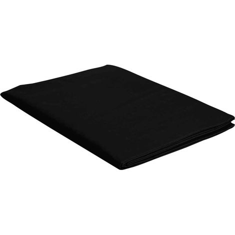 Italian Bed Linen Max Color Telo Copritutto in Tinta Unita, 100% Cotone, Nero, Singolo, 170 x 300 cm (1/3)