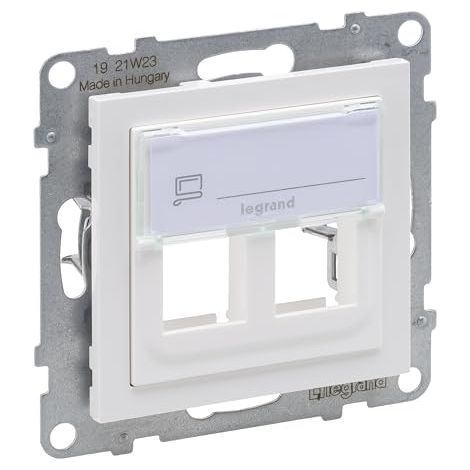 LEGRAND, SEANO 2 VOIES KEY-STONE ADAPTATEUR À ENCLIQUETAGE DE BOÎTES DE DONNÉES KEY-STONE MODULE KEY-STONE (COLOR : ULTRAWHITE)