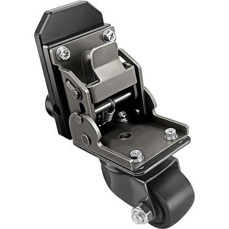 Ensemble de roues avant de qualité industrielle pour systèmes de rangement d'outils, capacité de charge de 90,7 kg, construction robuste en acier inoxydable, accessoires de boîte à outils roulante (1/5)