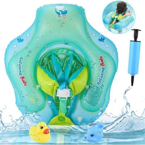[Bouée Gonflable Bébé Piscine] - [Vert] - [L] - [6-30 mois] - [6-16KG] - [52-65CM] (1/4)