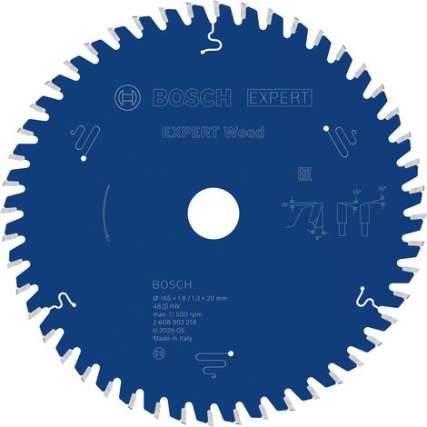 Bosch Expert Wood Circular Saw Blade 165 x 20 mm 48T for Mitre...