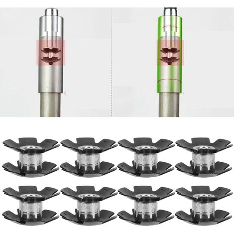 8 Pièces Cache-Cône de Direction Étoile pour Fourche Vélo 28.6mm, Kit Rondelle Étoile