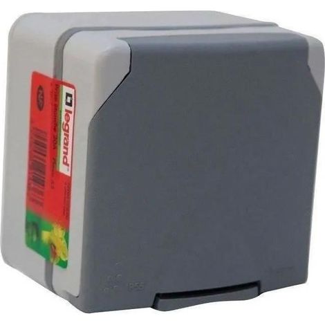 Legrand Plexo presa elettrica impermeabile grigia per esterni