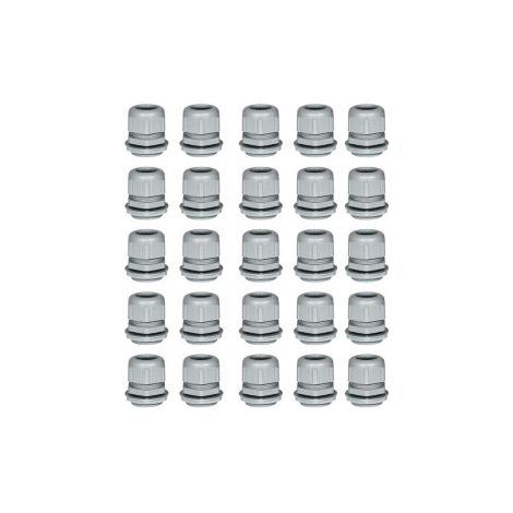 LEGRAND - LOT de 25 Presse-u00e9toupe plastique - IP68 - ISO 16 - RAL 7001 - Ru00e9f. : 098001x25 (1/3)