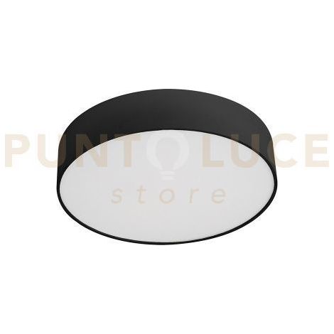 GPL381 PLAFONIERA ROTONDA CCT LED 3000-4000-5000K 2265-2473LM 25W NERO OPACO 23CM
