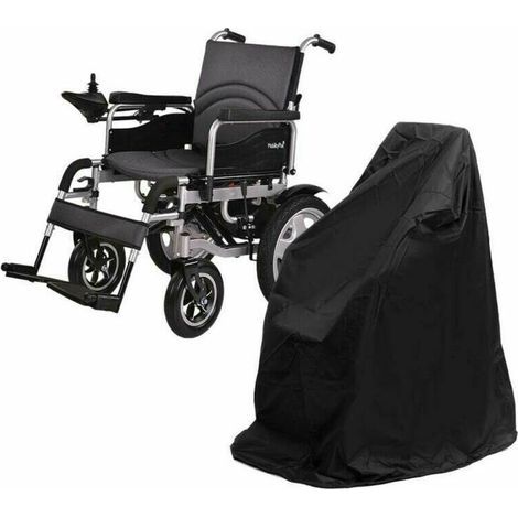 Housse de protection pour fauteuil roulant électrique, Imperméable, Anti-UV-100x75x100cm  Noir (1/5)