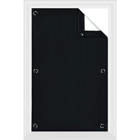 Store Occultant sans Perçage,96 x 120 cm Rideau Occultant Thermiques avec Ventouse, Protection Solaire, Store pour Fenêtre de Toit Chambre Jardin Voiture (1/5)