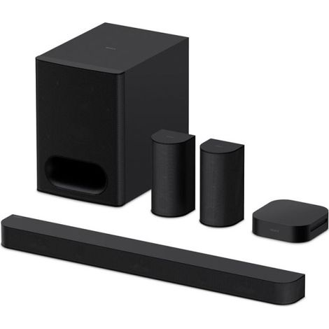 Barre de son bluetooth 5.1 1000W – Caisson sans fil – Dolby Atmos – S-Force PRO – Enceintes arrière incluses – Sony