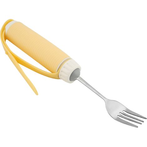 Ustensiles de table amovibles, flexibles et rotatifs pour personnes âgées souffrant d'arthrite (fourchette) (1/5)