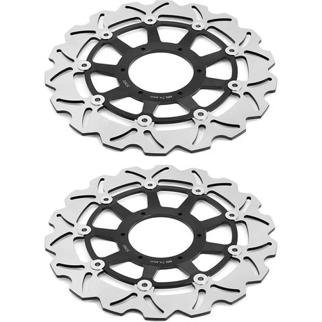 Discos de freno, construcción ligera, materiales duraderos, CBR900RR 98 99 Negro (1/2)