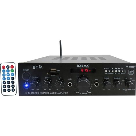 Karma Italiana PA 2380BT amplificateur audio 4.0 canaux Maison Noir