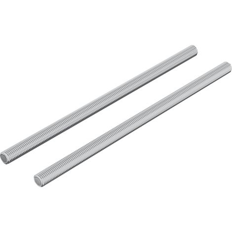 Threaded Rod 2 pcs Silver 6 x 120 mm Steel vidaXL
