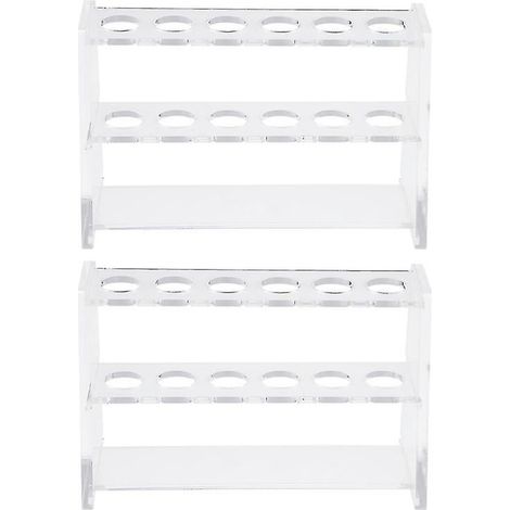 Support pour tubes à essai en acrylique (lot de 2)