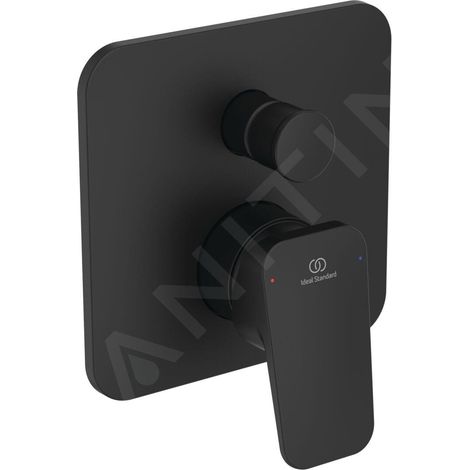 Ideal Standard CeraPlan - Mitigeur encastré 2 sorties, avec corps d’encastrement, noir BD259XG (1/3)