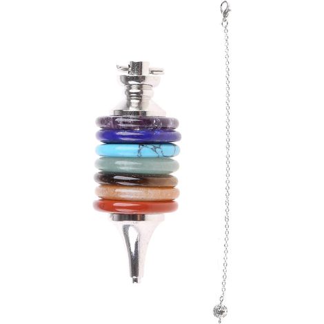 Anhänger mit 7 Chakra-Energiepunkten, Reiki-Pendel, Charm-Geschenk
