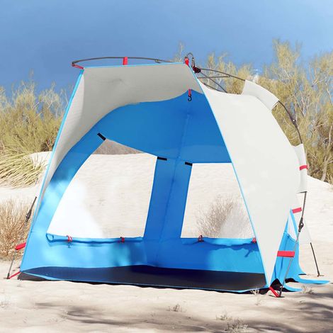Strandzelt 2 Personen Azurblau Quick Release Wasserdicht (1/5)