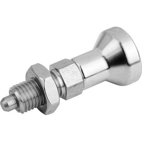 KIPP Arretierbolzen GR.2 M12 x 1,5 Ø 6mm Form B Edelstahl Kontermutter (1/3)
