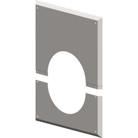 ATEC Wandblende geschlossen DN 110/160 2-teilig 280x340mm, 3428