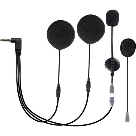 Q7 Accessoires haut-parleur microphone, pour Q7/Q2/V6/V6 Pro/V4 Interphone casque moto, Bluetooth, connecteur 3,5 mm (1/5)