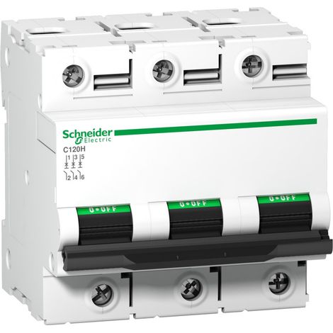 C120H  3P  B 125A   , 15kA  , SCHNEIDER A9N18426   B125   New
