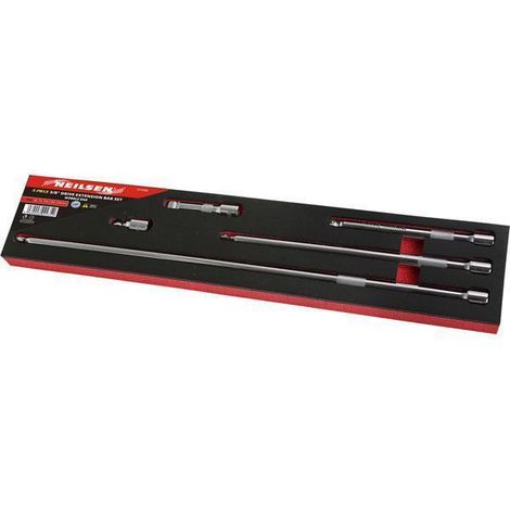 5PC 3/8 DRIVE WOBBLE EXTRA LONG EXTENSION BAR SOCKET SET 38-450MM CT1235
