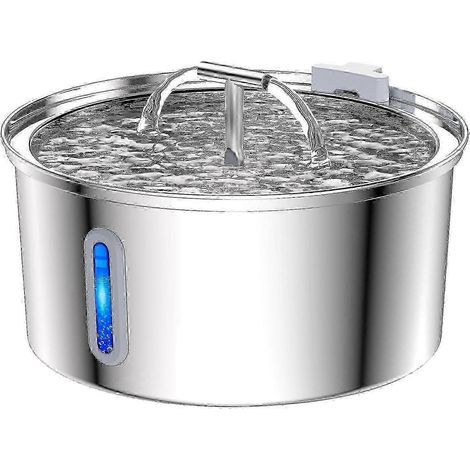 Fontaine à eau pour chat, 3,2 l (108 oz), distributeur d'eau automatique pour chien avec lumière LED et prise CirculUS (1/5)