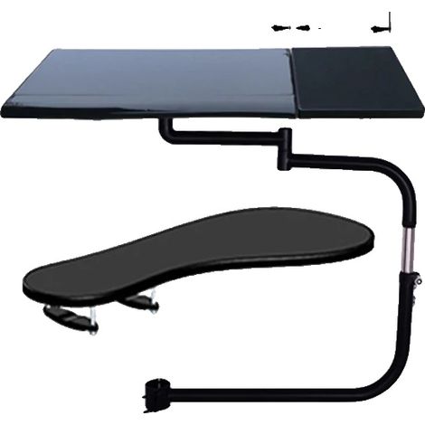 Supporto portatile per computer da scrivania, angolazione regolabile, design resistente, OK330 NERO (1/2)