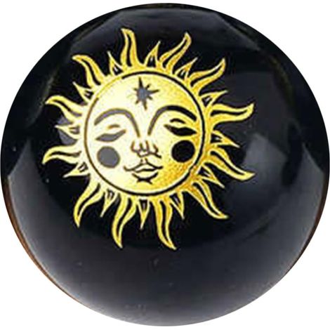 Boule Décorative Accessoire Élégant en Noire Sphérique, Ornement Artisanal Délicat pour et Concentration pour Décoration Intérieure (1/5)