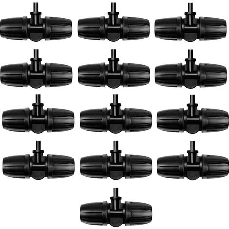 10 Pieces Connecteur de Tuyau Plat Raccord Tuyau D'arrosage Embout Tuyau Arrosage Kit Arrosage Goutte a Goutte Pieces et Raccords de Tuyau D'arrosage Arrosage Goutte a Goutte Potager Jardin (1/5)