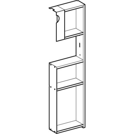 Geberit 242735TA1 Tiroir droit pour module sanitaire Monolith