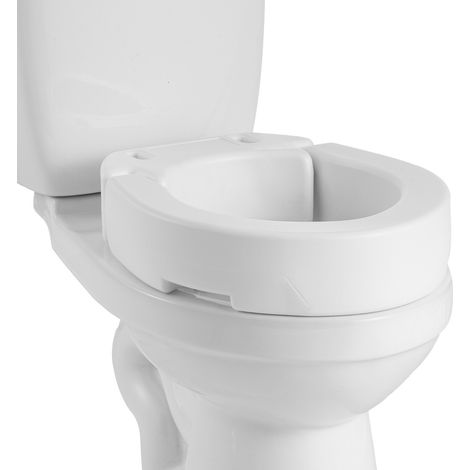 Rehausseur de Toilette Capacité de Charge 136,08 kg, Réhausse WC Hauteur de Levage de 8,89 cm, Siège de Toilette Surélevé avec Ouverture Élargie, pour Personnes Âgées Handicapés Patients (1/5)