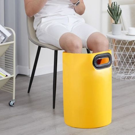 KLVGTIFS PUBassin de bain de pieds pliant - Jaune - 21L - PVC - Portable (1/4)