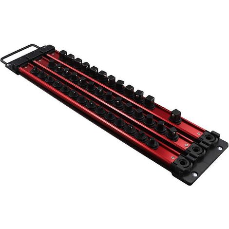 Support de rangement métallique pour douilles, porte-embouts magnétique pour tournevis --- (1/5)