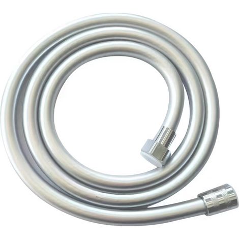 Tuyau de douche flexible en PVC longueur 3 m avec double protection anti torsion et raccords universels en acier zingué (1/2)