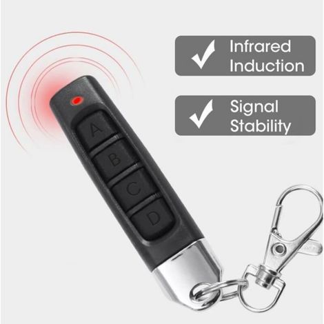 Télécommande Universelle 433 MHz - Pour Portail Électrique Porte Garage Volet Roulant Alarme - Lot de 3 (1/4)