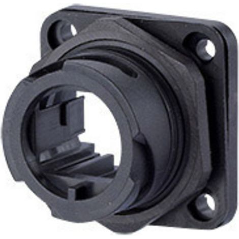 Metz Connect  Industry IP67 V1 1401013302KE Flanschgehäuse    Schwarz 1 St.
