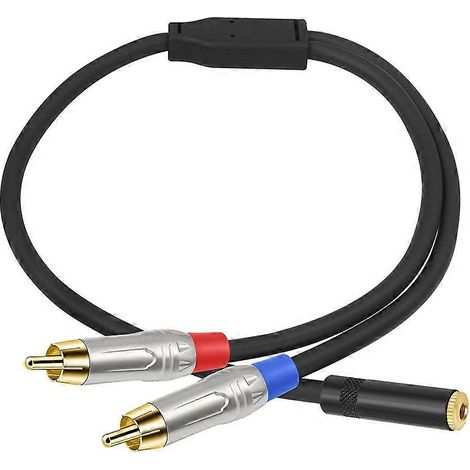 Câble audio 3,5 mm vers 2 RCA, répartiteur en Y femelle-mâle 2 RCA, adaptateur 3,5 mm pour téléphone, home cinéma, amplificateurs, haut-parleurs stéréo (1/5)