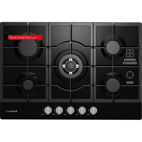 ENCIMERA CORBERO CPCGM5F5021N 5F BUT 75CM NEGRO (1/4)