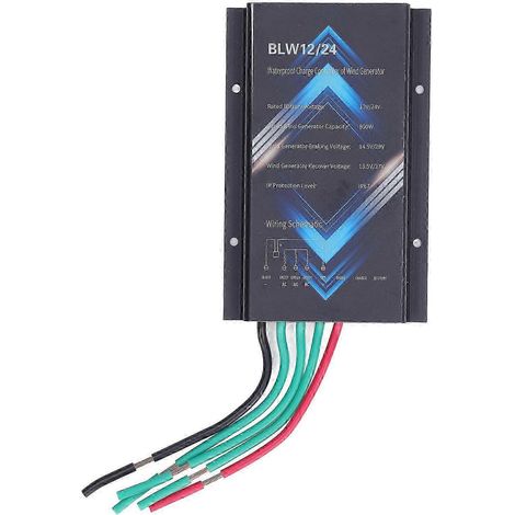 Régulateur éolien 800W, alliage d'aluminium étanche IP67, contrôleur de générateur 12V/24V (1/5)