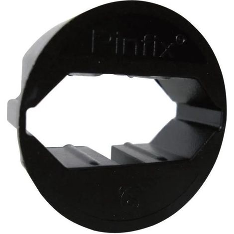 Interbar Pinfix adaptador negro compacto para alimentación