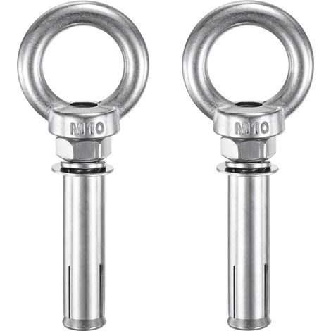 2-Pack Ancres Pour Béton Pitons À Oeil M10x70mm 304 Acier (1/5)