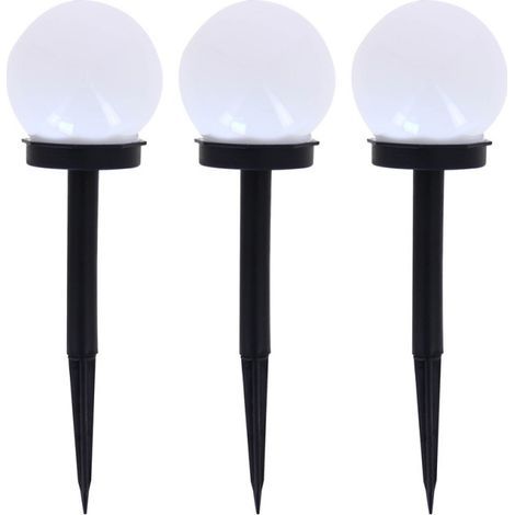 Balises LED solaires RVB – Lot de 3 – Autonomie 8h – Indice IP44 – Énergie solaire – PACK3SO50B (1/5)