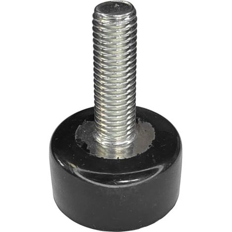 Pied vérin vis de réglage en acier inoxydable AISI 304 (A2) embout en caoutchouc NBR 60 shore Ajustable Poussoir Butée Meuble Outillage, M12x40mm (1/3)