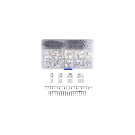 560pcs Kit de Connecteur JST 2.54mm JST-XHP 2/3/4/5 Boîtier de Broche et Kit de Prise d'Adaptateur de Connecteur de Tête de Broche Femelle Mâle - Crezuo (1/4)