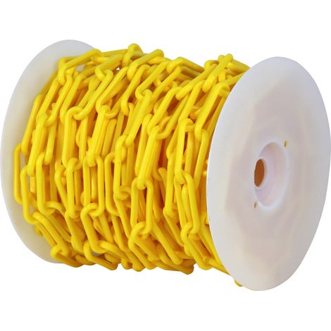 Chaîne Ø 10mm x 20m Jaune en bobine - SIGNAL - 1200326