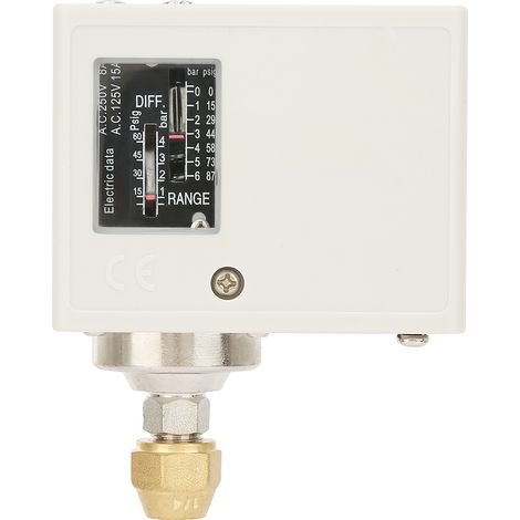 Pressostat, contrôleur pratique 24-380 V facile pour la climatisation du système d'automatisation des équipements de réfrigération
